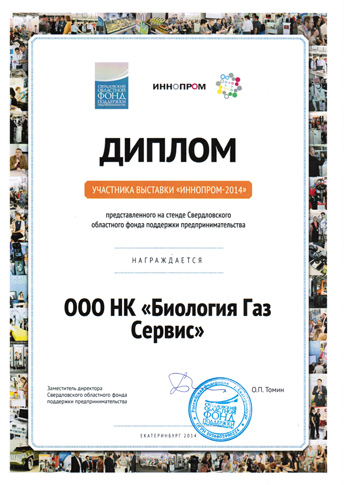 Диплом Иннопром 2014